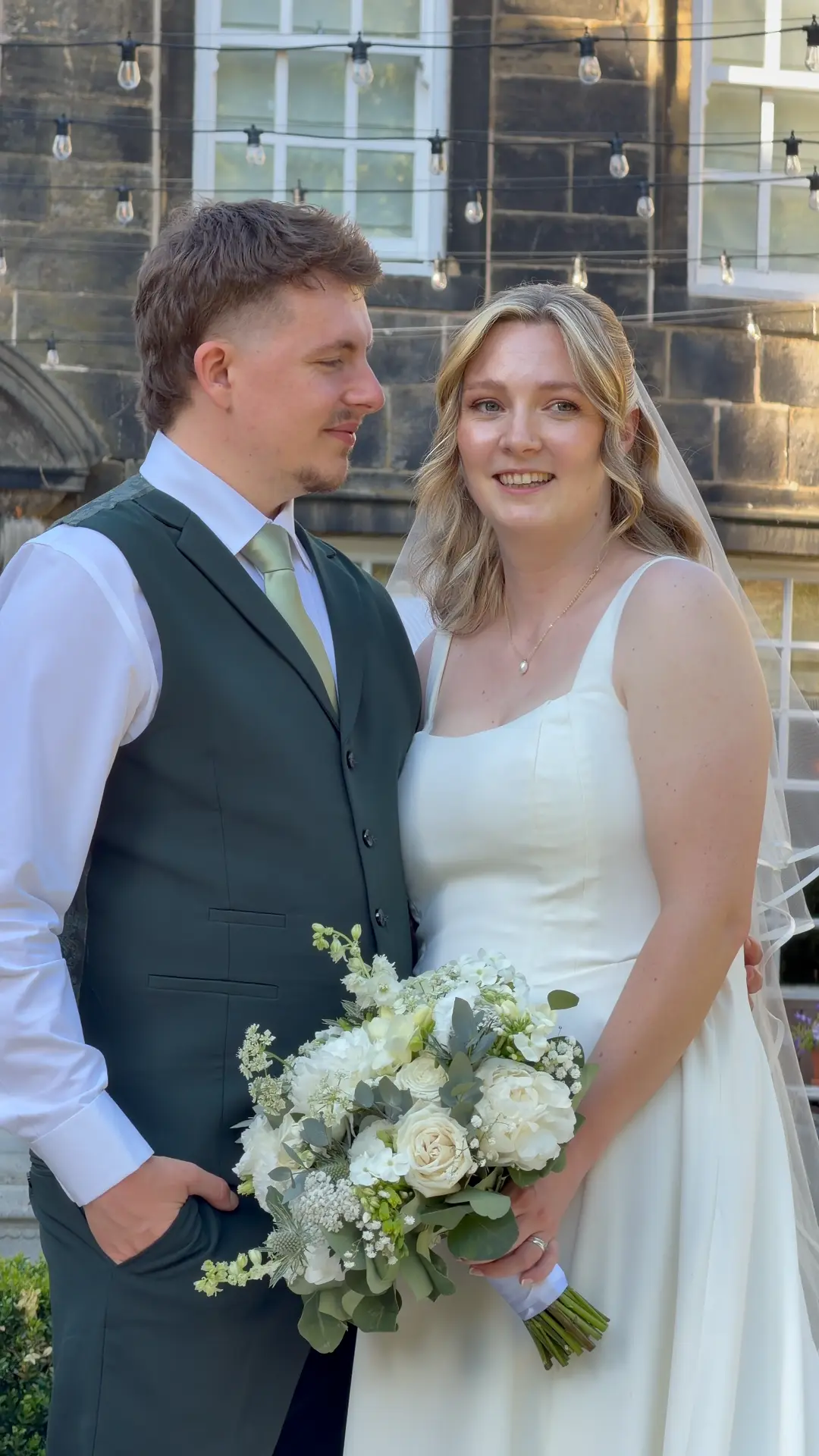 Vertical highlight film from a couple’s wedding day